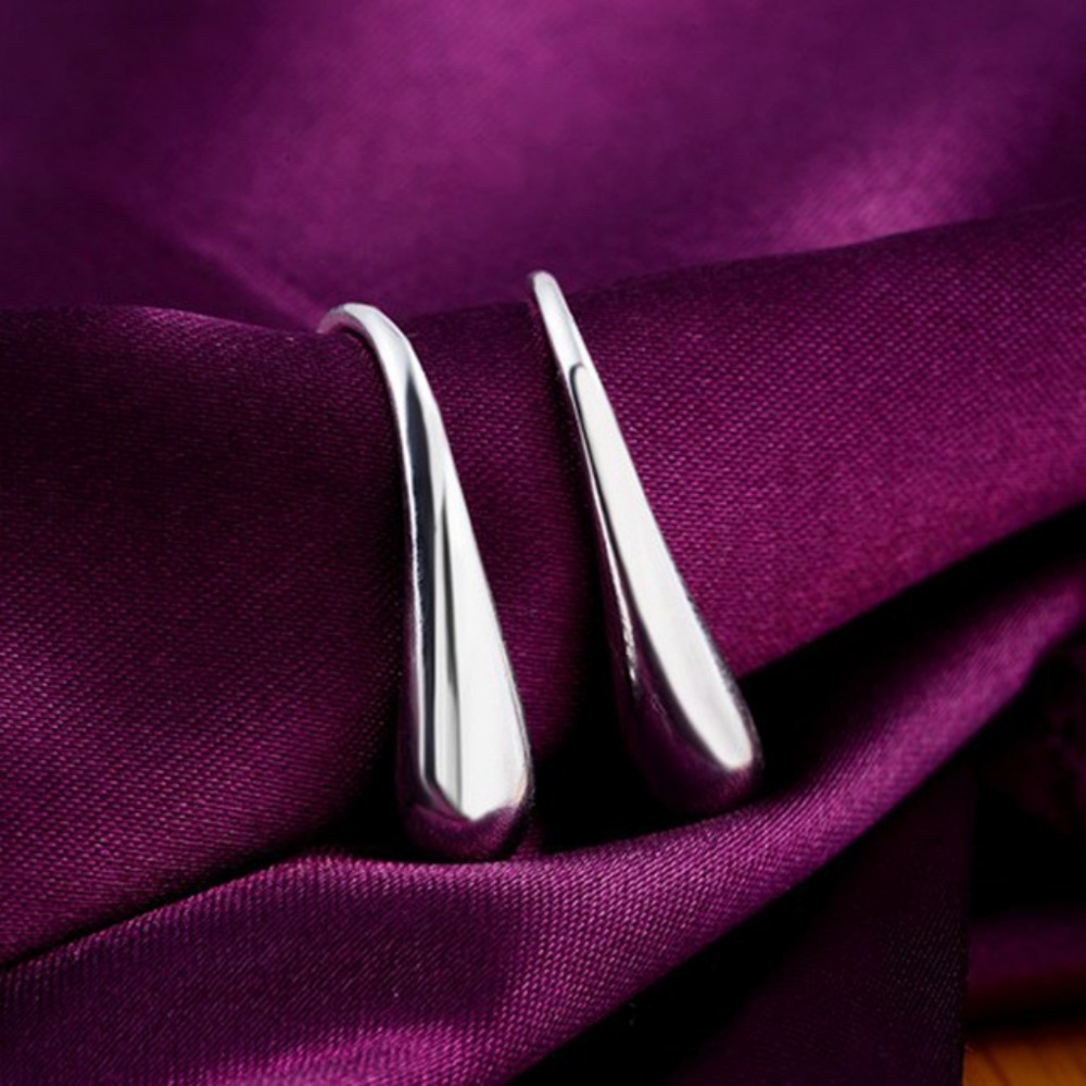 5 for $25 Silver Color Drop Statement Earrings - Picture 3 of 6